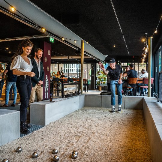 bedrijfsuitje jeu de boules bar Arnhem